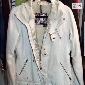 🌹Burton light zip up Winter jacket with hood